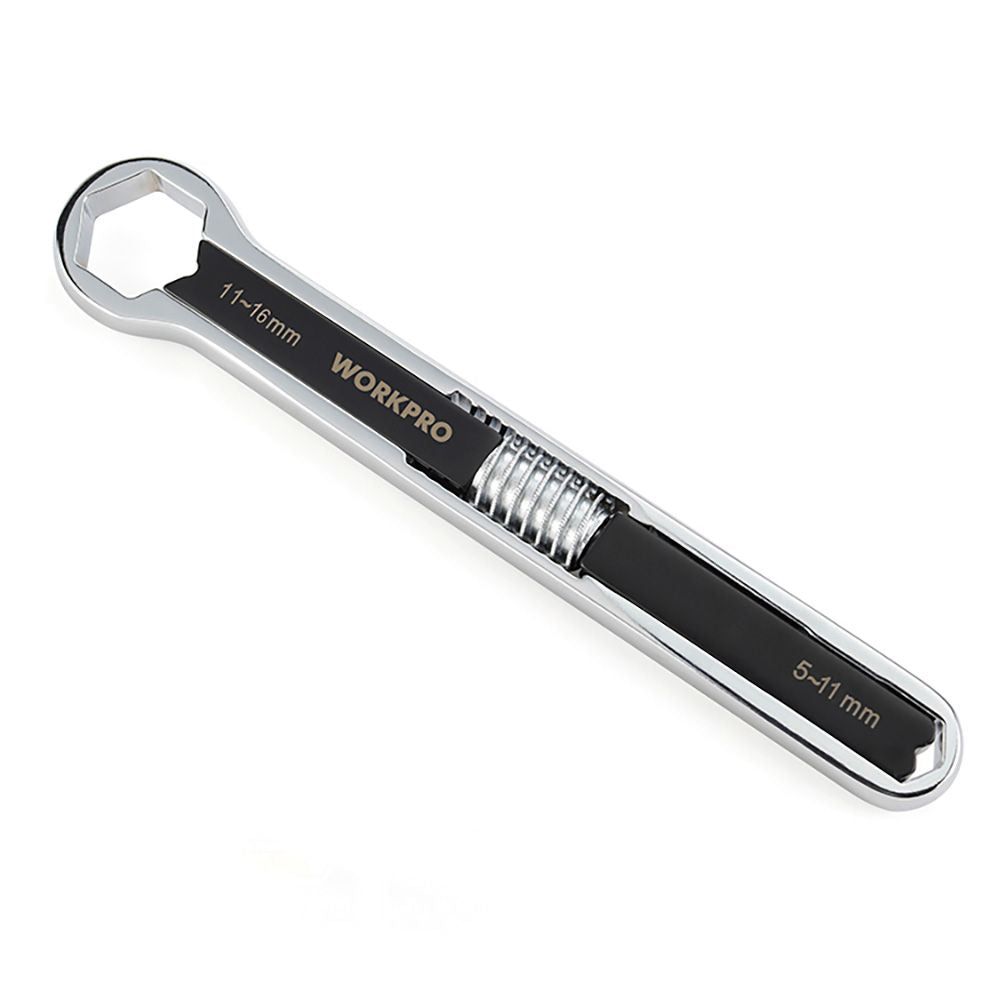 LLAVE AJUSTABLE UNIVERSAL, MÉTRICA Y SAE, 5 - 16 mm
