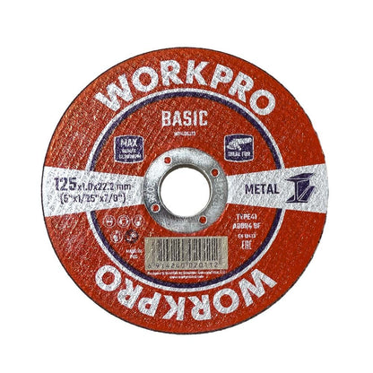 DISCO DE CORTE METAL E INOX T41, BASIC, Ø125 x 1,0 x 22,2 mm