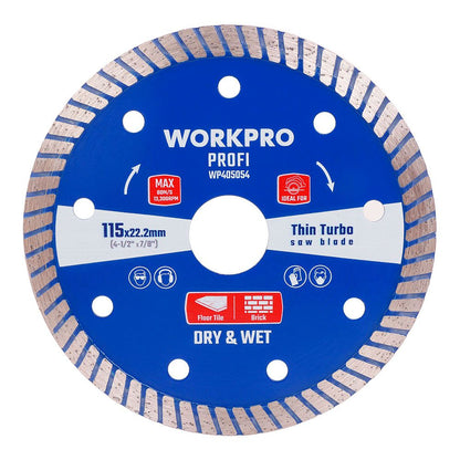 DISCO DIAMANTADO CONTINUO THIN TURBO PROFI Ø115 x 10 x 22,2 mm