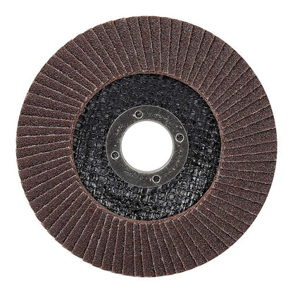 DISCO LÁMINAS PLANO ÓXIDO DE ALUMINIO T27, Ø115 x 22,2 mm, GRANO 100