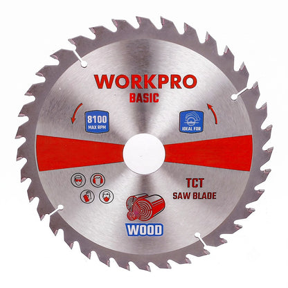 DISCO DE SIERRA CIRCULAR TCT PARA MADERA, BASIC, Ø165 x 20 mm x 48 DIENTES