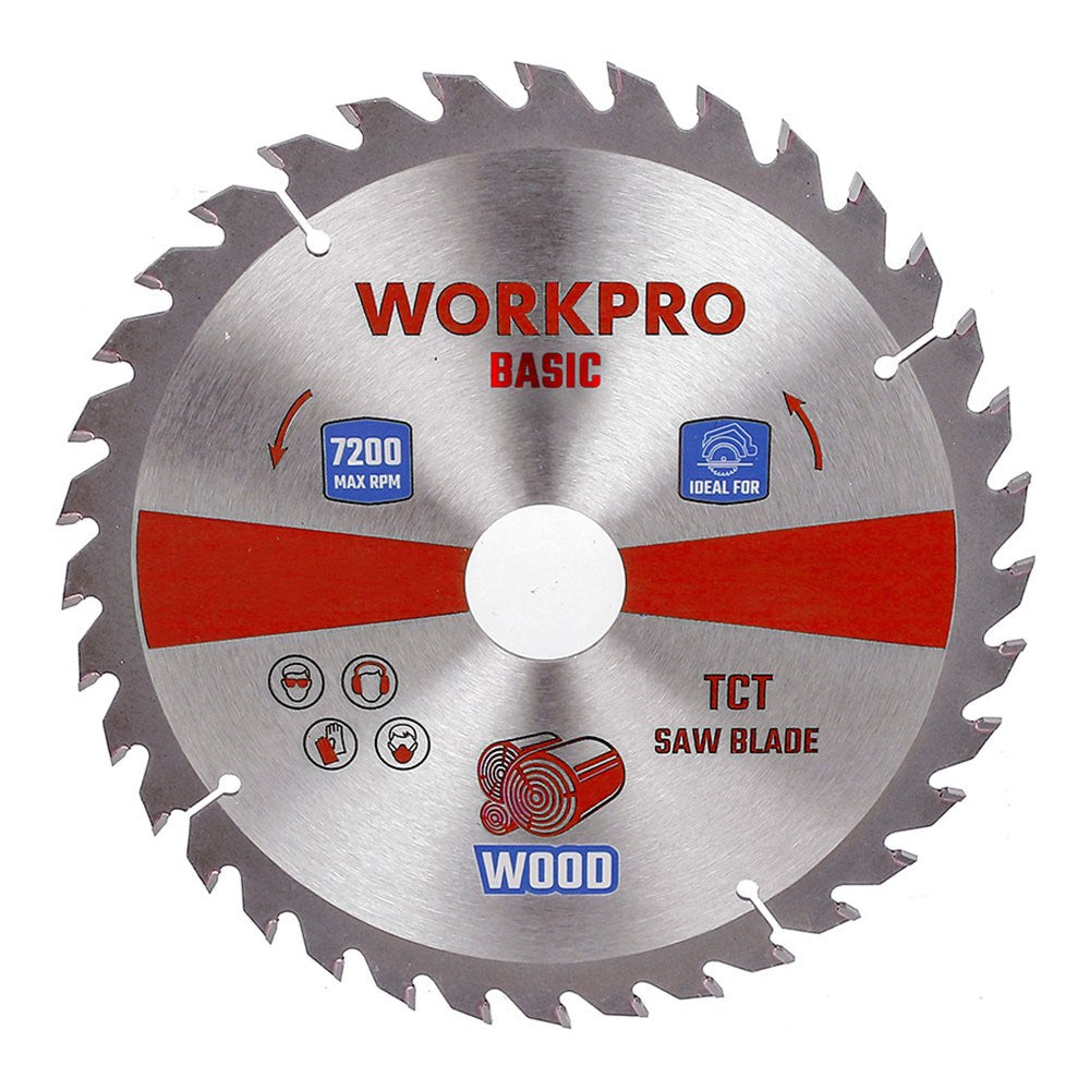 DISCO DE SIERRA CIRCULAR TCT PARA MADERA, BASIC, Ø185 x 30 mm x 36 DIENTES
