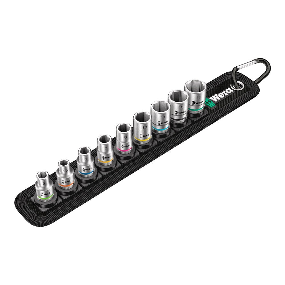VASOS ¼ pulg BELT A4, JUEGO 9 PIEZAS