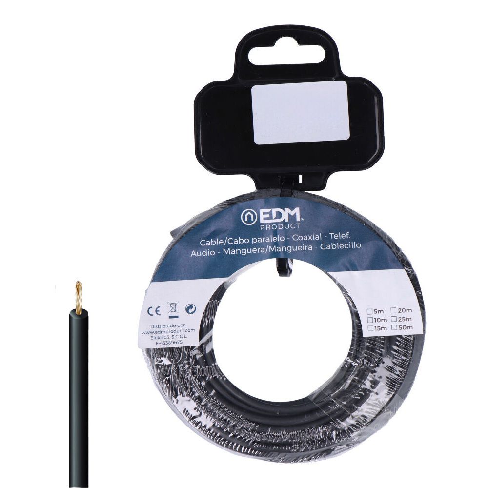 CARRETE CABLECILLO H07Z1-K 6,00 mm² NEGRO, 10 m