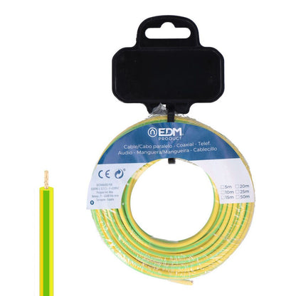 CARRETE CABLECILLO H07Z1-K 6,00 mm² BICOLOR, 5 m