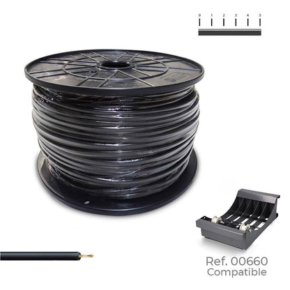 CABLECILLO H07Z1-K 2,50 mm² NEGRO, 400 m. ( BOBINA MEDIANA )