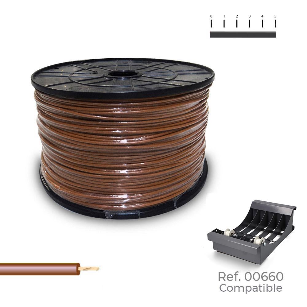 CABLECILLO H07Z1-K 1,50 mm² MARRÓN, 500 m. ( BOBINA MEDIANA )