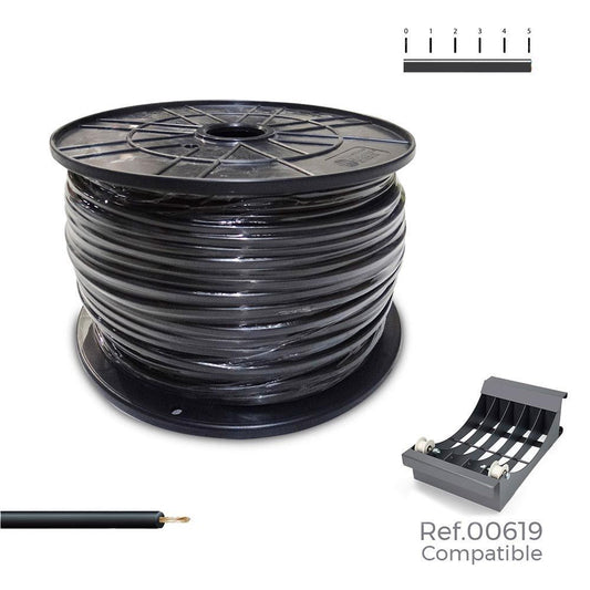 CABLECILLO H07V-K 2,50 mm² NEGRO, 800 m. (BOBINA GRANDE)