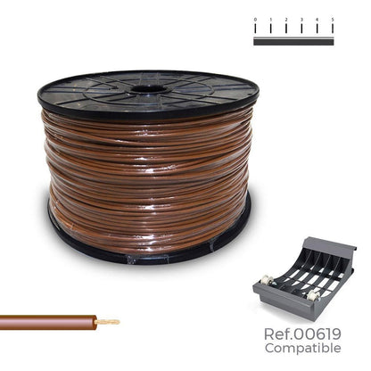 CABLECILLO H07V-K 2,50 mm² MARRÓN, 800 m. (BOBINA GRANDE)