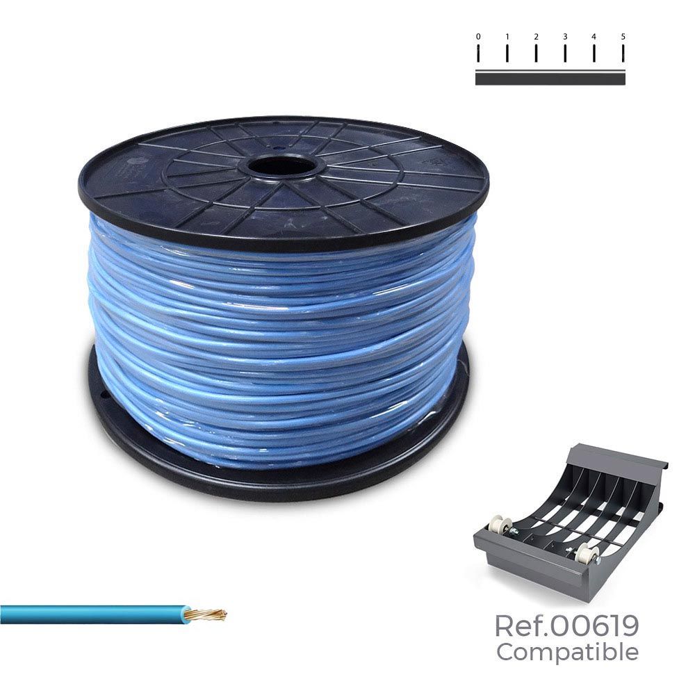 CABLECILLO H07V-K 2,50 mm² AZUL, 800 m. (BOBINA GRANDE)