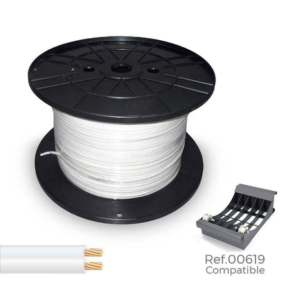 CABLE PARALELO 48V 2 x 1,50 mm² BLANCO 500 m (BOBINA GRANDE)