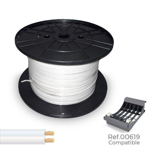 CABLE PARALELO 48V 2 x 1,50 mm² BLANCO 500 m (BOBINA GRANDE)
