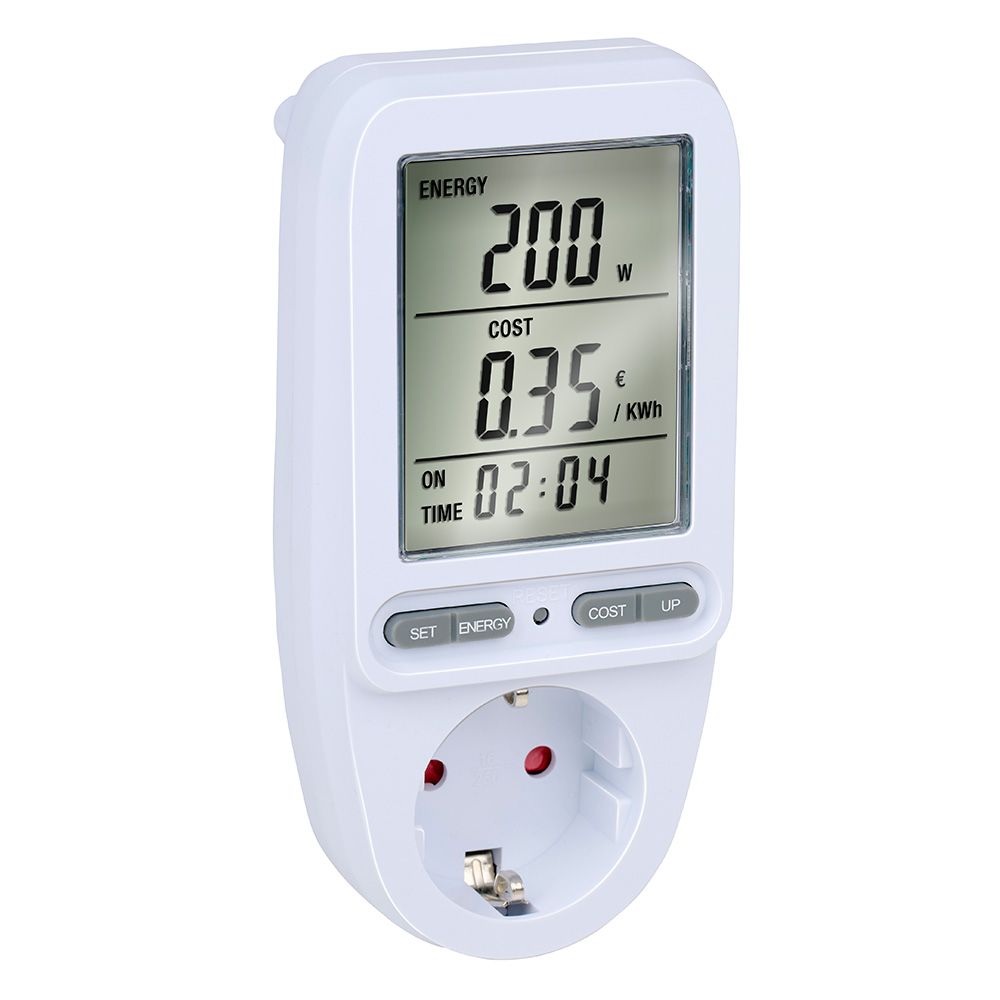 MONITOR DE ENERGÍA PARA ENCHUFES 7 x 7,5 x 14,5 cm