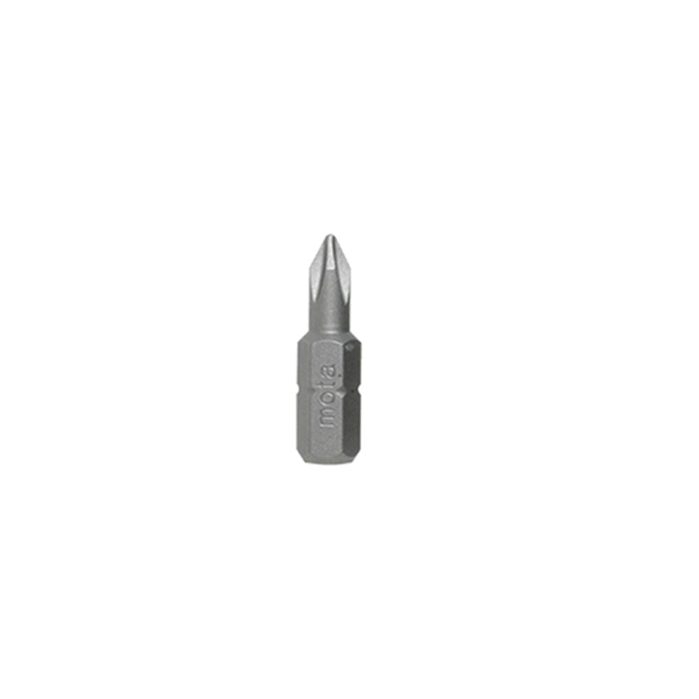 PUNTAS PHILLIPS PH2 x 25 mm ¼ pulg ACERO, 10 uds