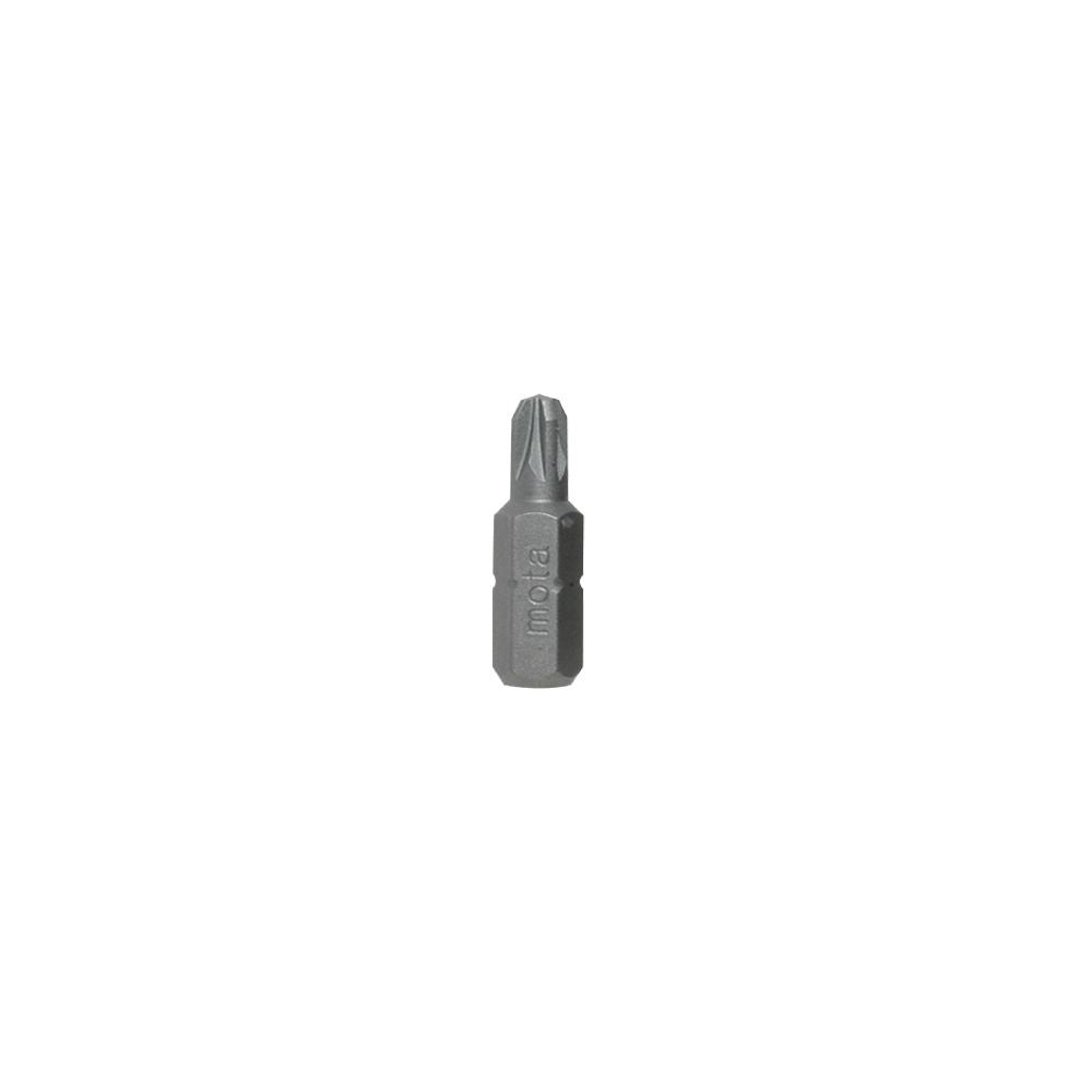 PUNTAS POZIDRIVE PZ1 x 25 mm ¼ pulg ACERO, 10 uds
