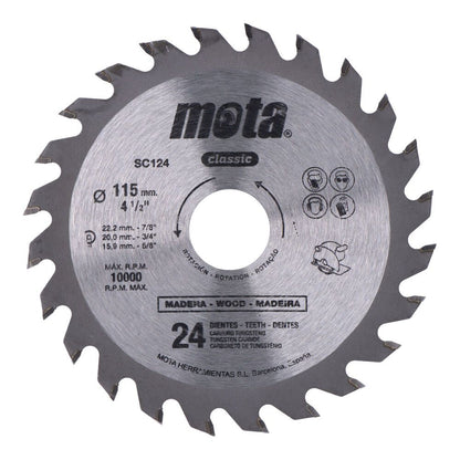 SIERRA CIRCULAR WIDIA Ø115 mm 24 DIENTES