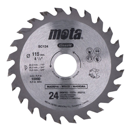SIERRA CIRCULAR WIDIA Ø115 mm 24 DIENTES