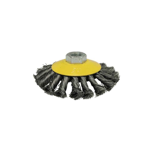 CEPILLO CONICO DE ALAMBRE TRENZADO Ø100 mm
