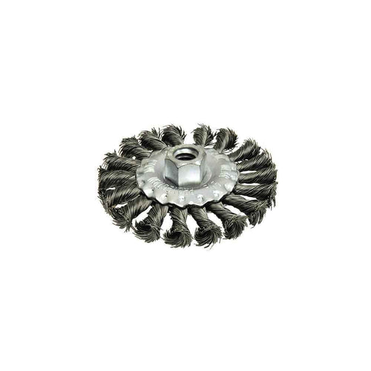 CEPILLO PLANO DE ALAMBRE RETORCIDO CON ROSCA Ø14 mm Ø115 mm