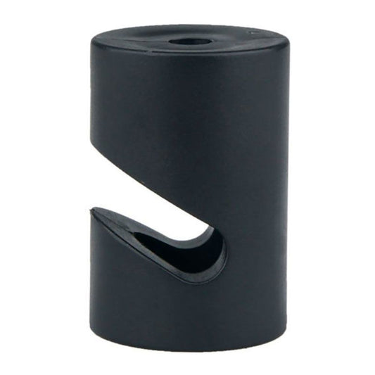 SUJETACABLES DE PLÁSTICO, CILÍNDRICO, EN V, NEGRO, 5 uds