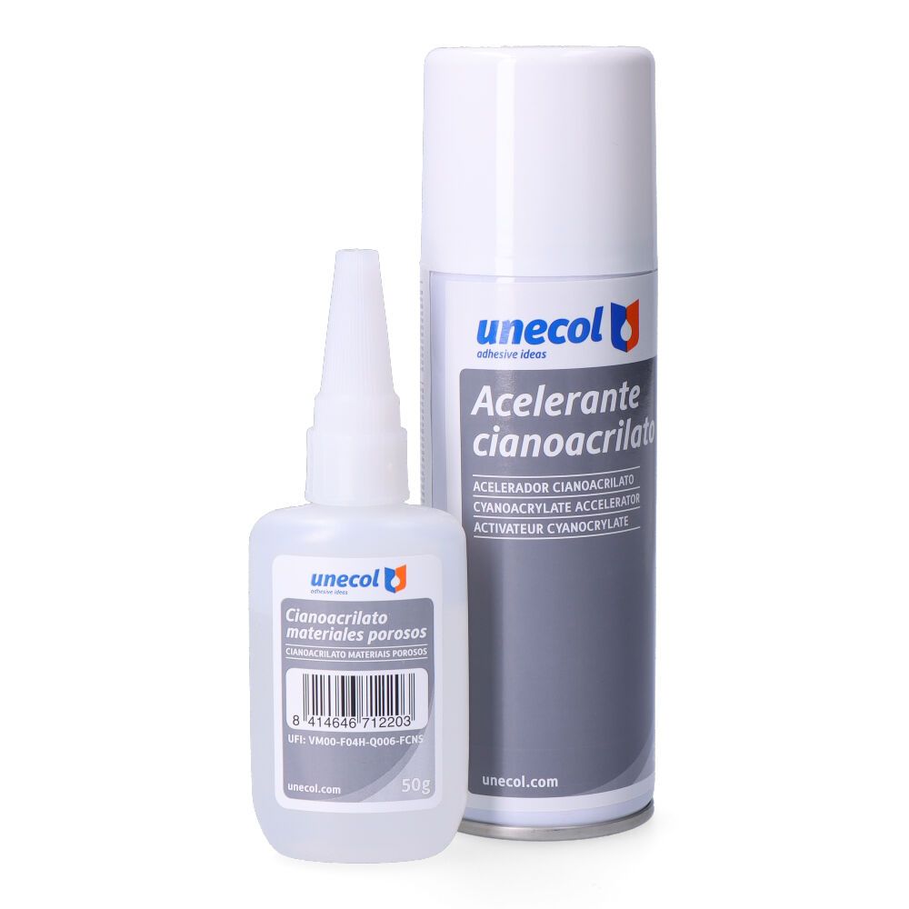 KIT CIANOCRILATO 50 g + ACELERANTE AEROSOL 200 ml