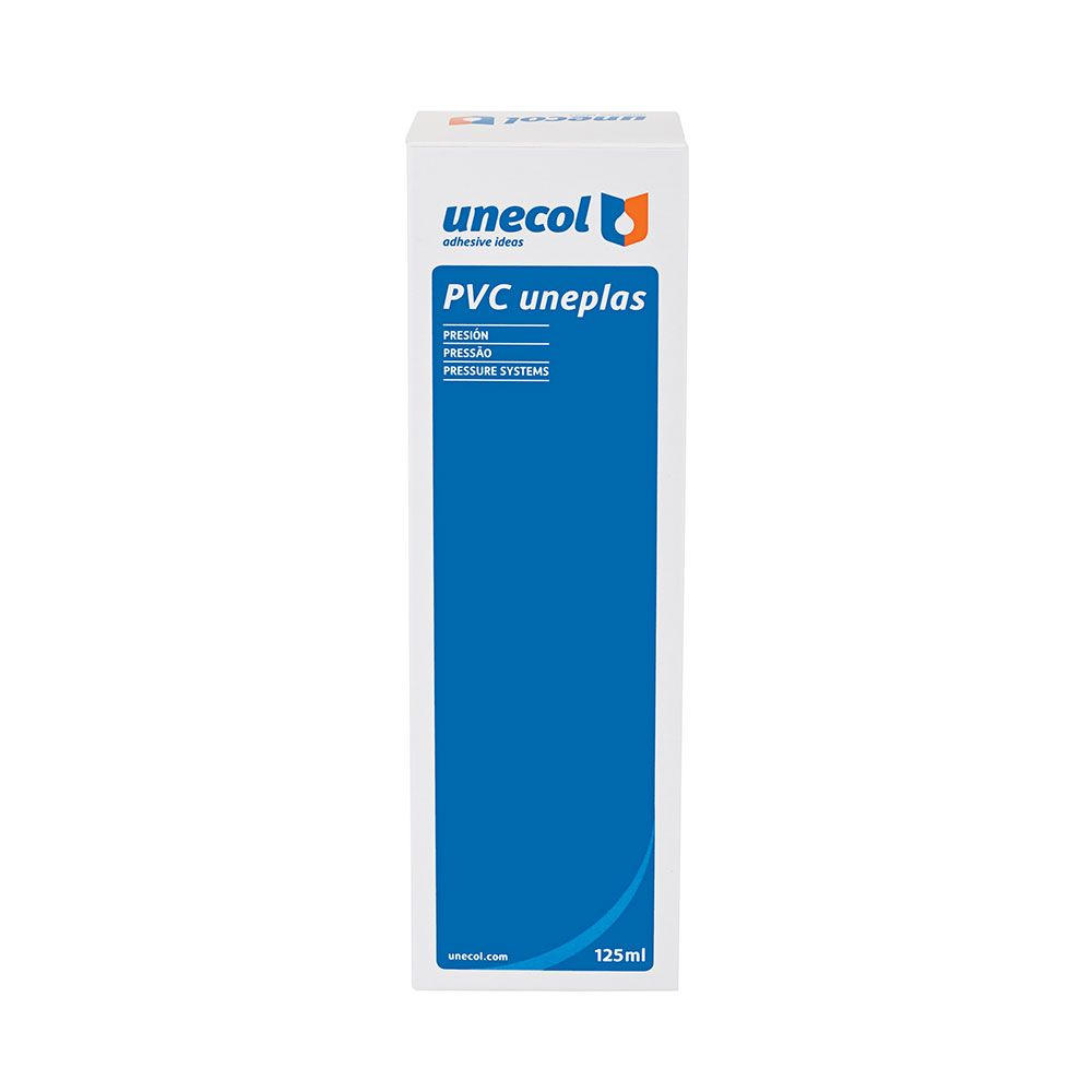 ADHESIVO PVC UNEPLAS TUBO 125 ml  ESTUCHE + DISPENSADOR