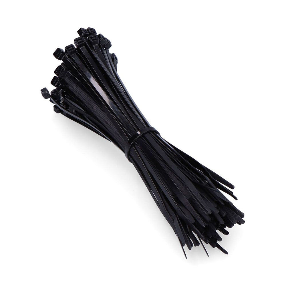 BRIDAS, NYLON, UBN, NEGRO, 190 x 4,5 mm, BLISTER, 100 uds