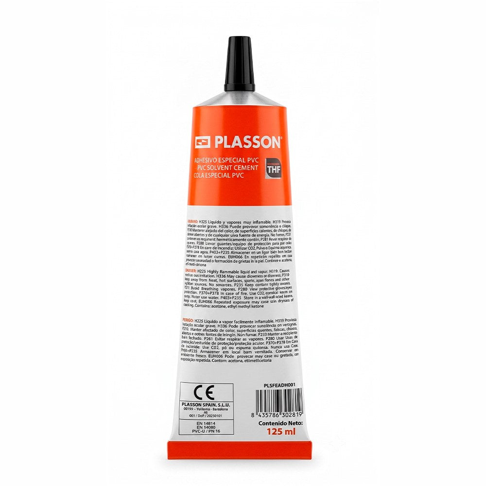 ADHESIVO ESPECIAL PVC, TUBO, 125 ml