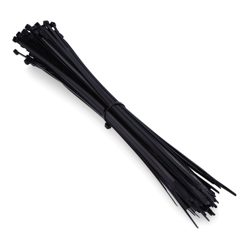 BRIDAS, NYLON, ALTA CALIDAD, NEGRO, 385 x 4,8 mm, BOLSA, 100 uds