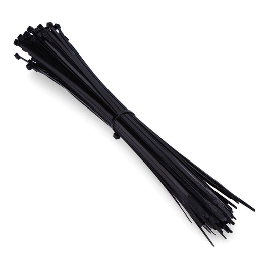 BRIDAS, NYLON, ALTA CALIDAD, NEGRO, 385 x 4,8 mm, BOLSA, 100 uds