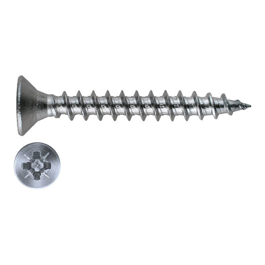 TIRAFONDO DIN-7505-A, CABEZA AVELLANADA PZ1, ZINCADO CR-3, 3,5 x 10 mm, CAJA 1000 uds