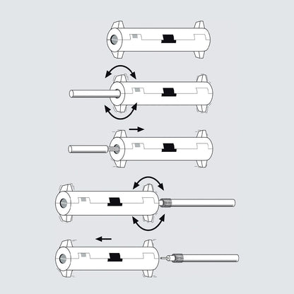 PELACABLES PARA CABLE COAXIAL HASTA Ø7,5 mm