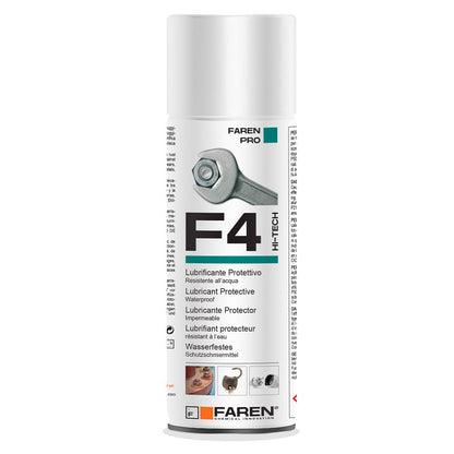 LUBRICANTE MULTIUSOS F4 EN SPRAY, 400 ml