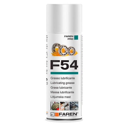GRASA DE LITIO LUBRICANTE F54 EN SPRAY, 400 ml