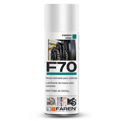 GRASA LUBRICANTE F70 EN SPRAY PARA CADENAS, 400 ml