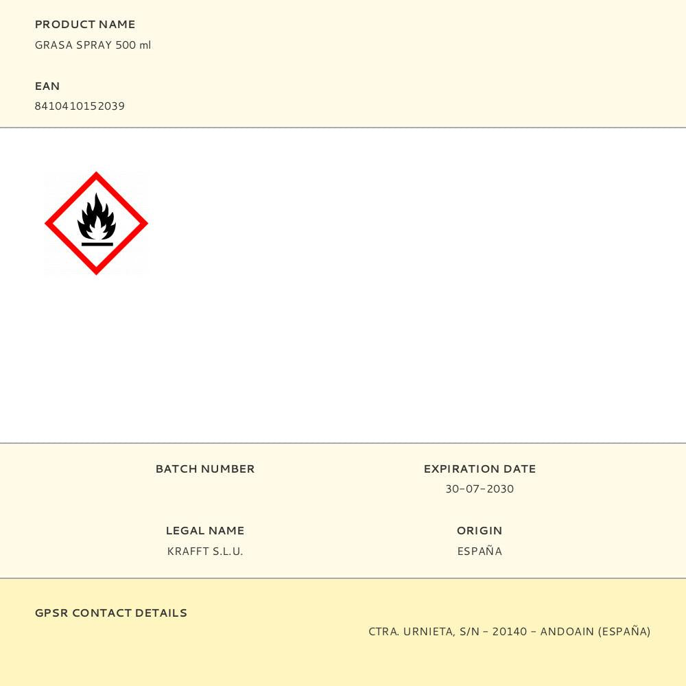GRASA SPRAY 500 ml