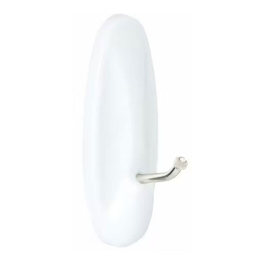 COMMAND GANCHO PUNTA METÁLICA, MEDIANO, BLANCO, 29 x 79 x 29 mm, 2 uds + 4 TIRAS, CARGA MAX 1,3 Kg