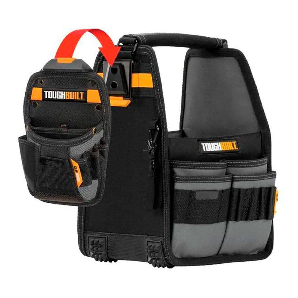 CESTA PORTAHERRAMIENTAS + BOLSA 20cm CLIPTECH