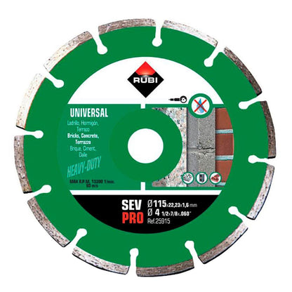 DISCO DIAMANTADO SEV PRO Ø115 x 1,6 x 22,2 mm