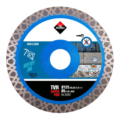 DISCO DIAMANTADO TVR SUPERPRO Ø125 x 1,4 x 22,2 mm