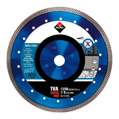 DISCO DIAMANTADO TVA SUPERPRO Ø230 x 1,4 x 22,2 mm