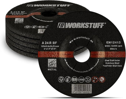 Pack 5 Discos de Desbaste Fd-Workstuff 125x6.0mm (Metal)