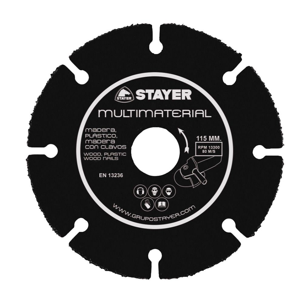 DISCO CORTE MULTIMATERIAL Ø115 x 22,2 mm