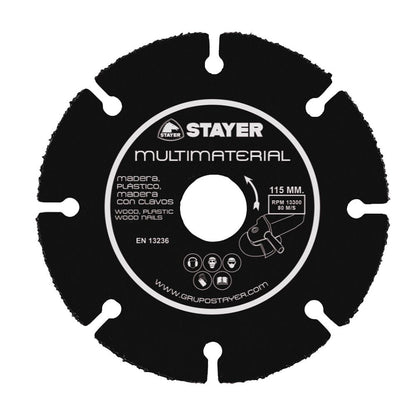 DISCO CORTE MULTIMATERIAL Ø115 x 22,2 mm