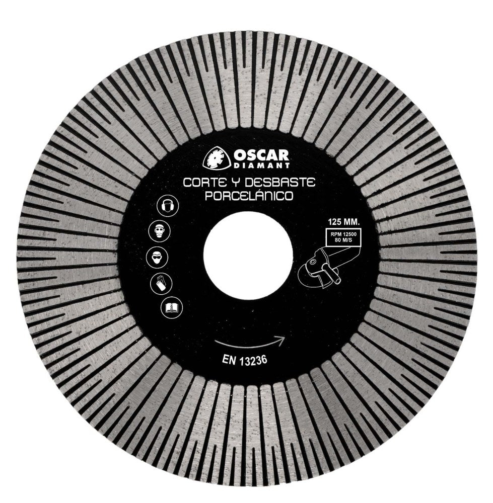 DISCO CORTE Y DESBASTE PORCELANICO PRO Ø125 x 20 x 22,2 mm