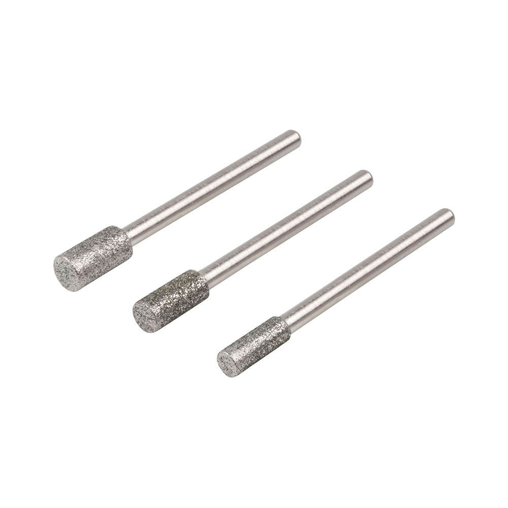 MUELAS DE DIAMANTE CILÍNDRICAS, SET 3 uds