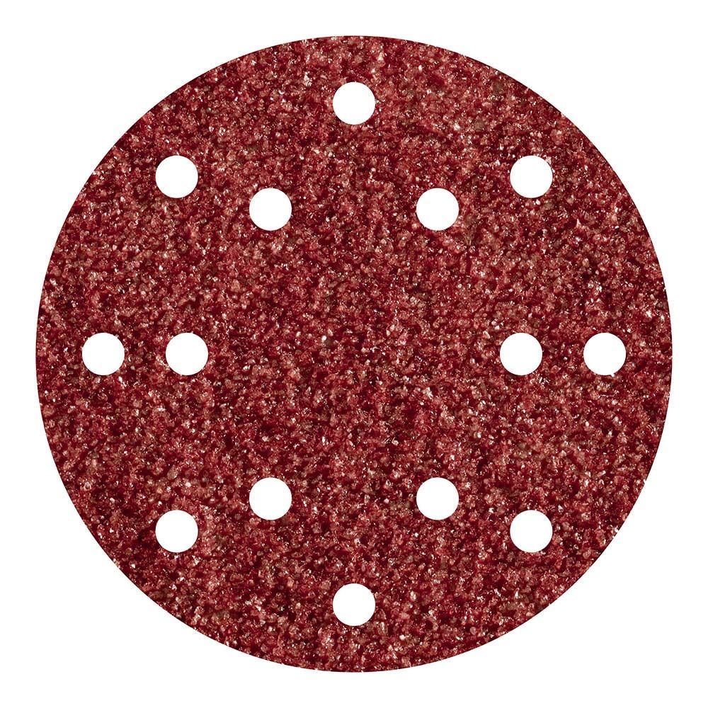 DISCOS ADHESIVOS DE LIJAR CORINDÓN, PARA EXC., Ø150 mm, GRANO 80, 5 uds