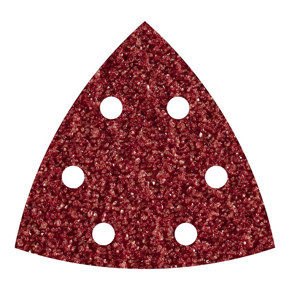 HOJAS ABRASIVAS ADHESIVAS DE CORINDÓN, 95 mm, GRANO 60 DELTA, 5 uds