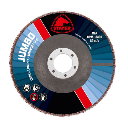 DISCO DOBLE LAMINA PROCER 115 mm GRANO 60