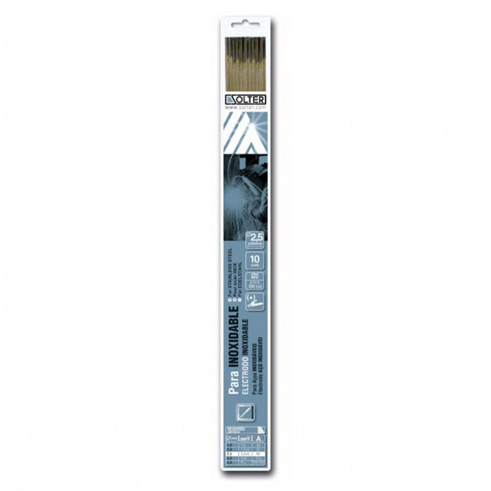 ELECTRODO INOX E316L Ø2 mm, BLISTER 10 uds